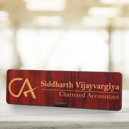 CA Desk Name Plate - Corporate Office Name Plates