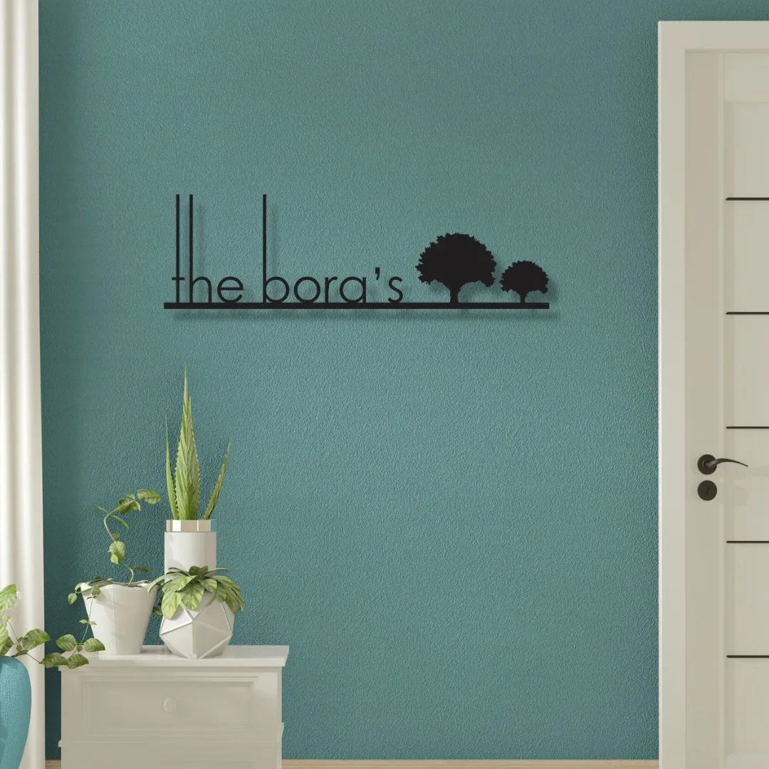 Voguish Black Matte MS Name Plate