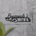 MS Floral Cutout Name Plate