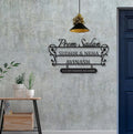 Contemporary MS Family Name Plate - Stainless Steel