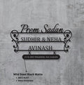Contemporary MS Family Name Plate - Mild Steel