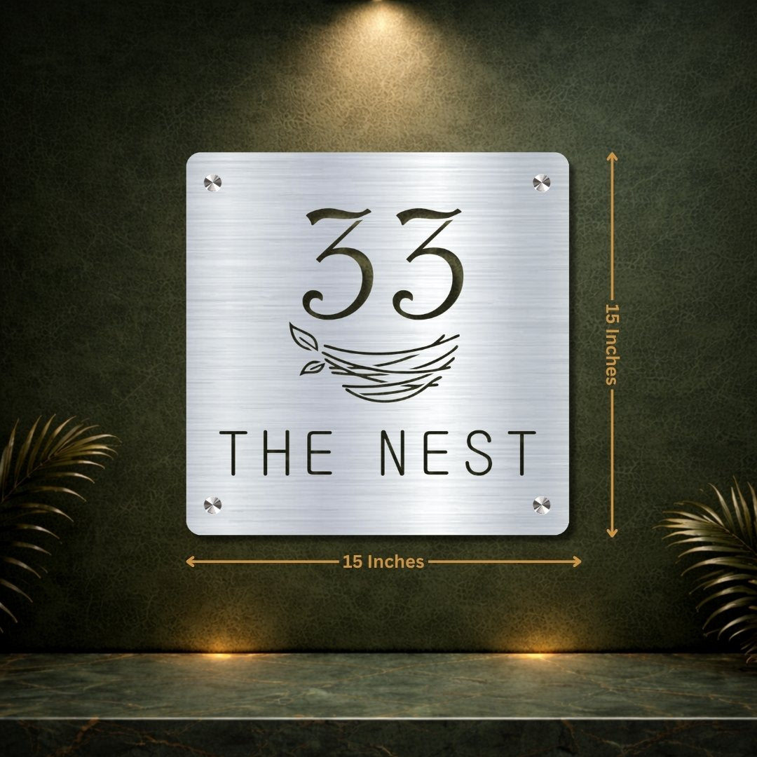 2mm SS Cutout Name Plate