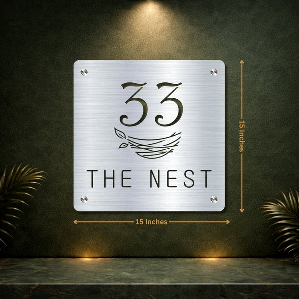 2mm SS Cutout Name Plate