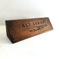 Wooden Engraved Teak Wood Desk Name Plate - Corporate Office Nameplates
