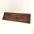 Wooden Engraved Teak Wood Desk Name Plate - Corporate Office Nameplates