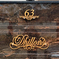 Elegant Black Mild Steel Name & Number Plate - Home Name Plate Design