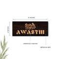 Mr & Mrs Dark Brown Wooden Engraved Name Plate - Customized Nameplates for Home Online