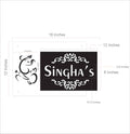 Acrylic Ganesha Name Plate - Name Plate Design for Home