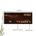 Welcome To Our Nest Wooden Nameplate - Customized Nameplates for Home Online