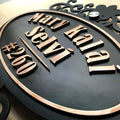 Black Matte Metal House Number Plate - Name Plate Design for Home