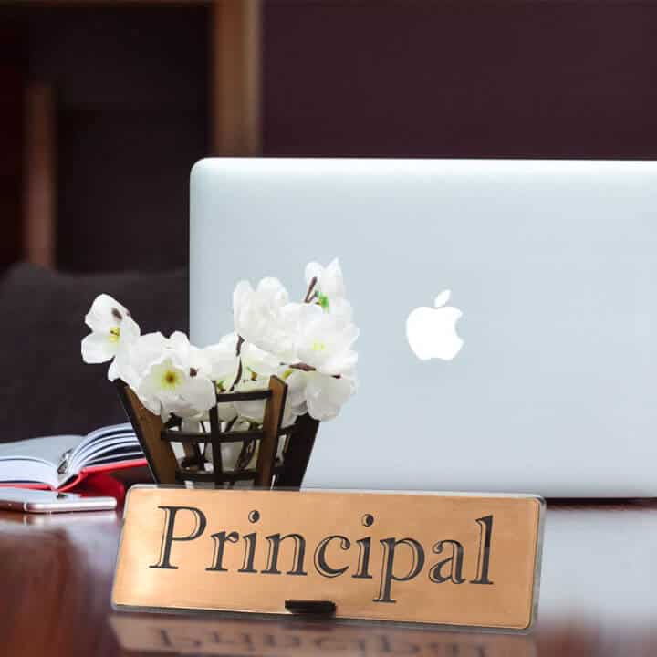 Principal Desk Name Plate - Corporate Office Name Plates