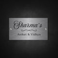Stainless Steel Engraved Doctor Name Plate - Customized Nameplates for Home Online