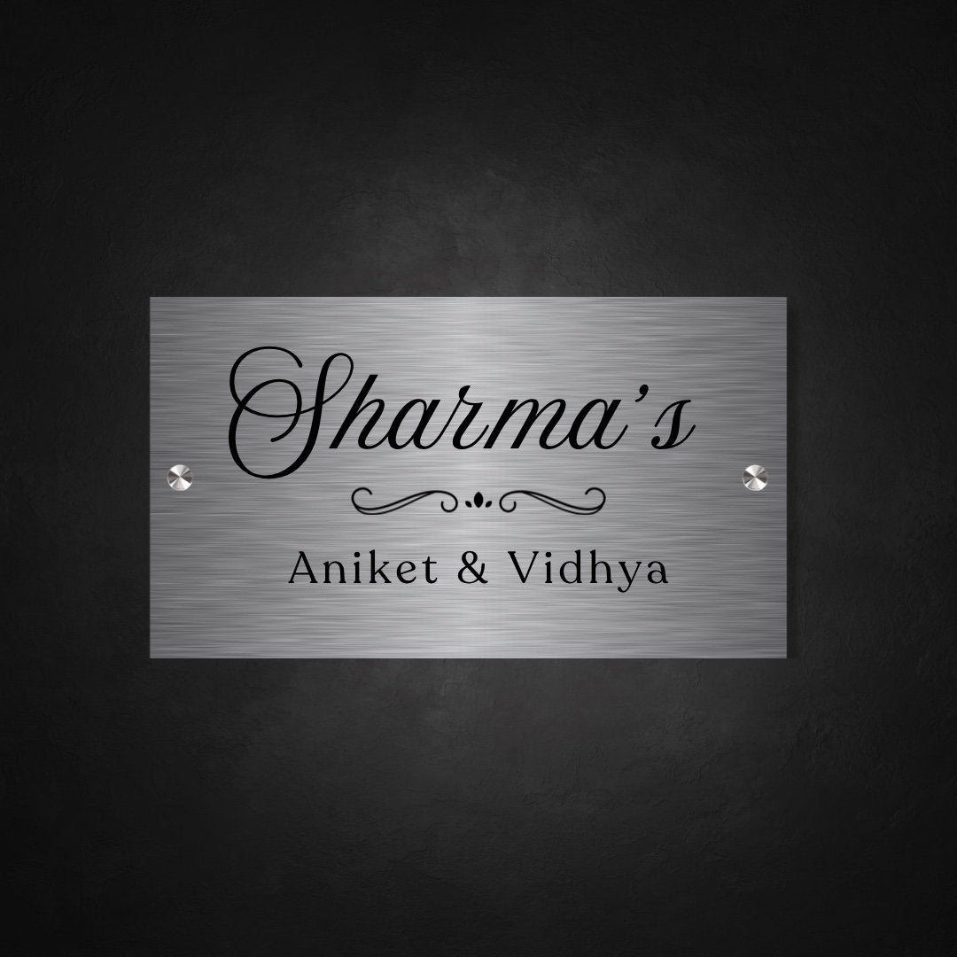 Stainless Steel Engraved Doctor Name Plate - Customized Nameplates for Home Online