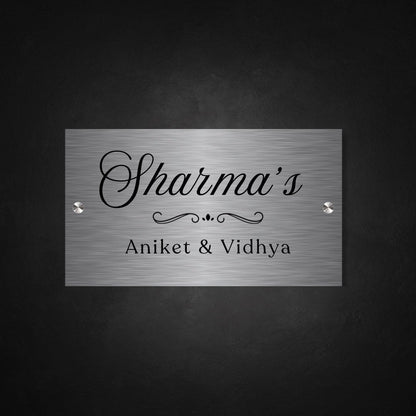 Stainless Steel Engraved Doctor Name Plate - Customized Nameplates for Home Online