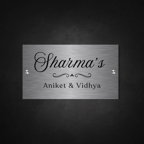 Stainless Steel Engraved Doctor Name Plate - Customized Nameplates for Home Online