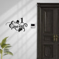 Rose Gold Leaf Cutout MS Name Plate