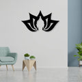 Buddha With Lotus Silhouette MS Wall Art