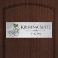 Shree Krishna Printed Metal Nameplate