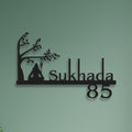 Unique Lord Shiva Mild Steel Name Plate for Home