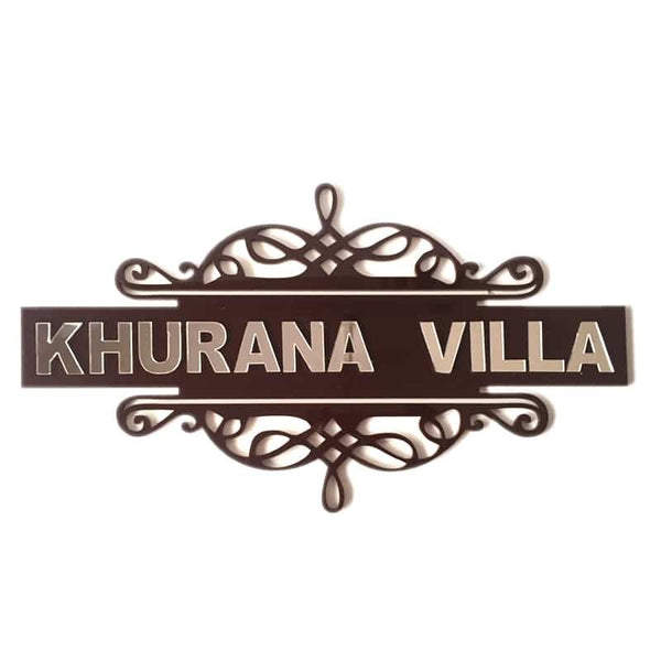 Designer Acrylic Name Plate - Home Name Plate Design
