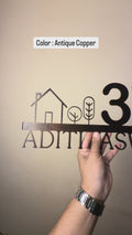 Minimilist & Appealing MS House Name Plate