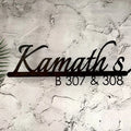 Stygian Mild Steel LED Name Plate for Home
