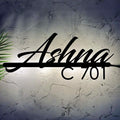Stygian Mild Steel LED Name Plate for Home