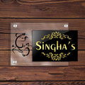 Acrylic Ganesha Name Plate - Name Plate Design for Home