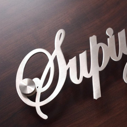 Stainless Steel Name Plate - Name Plate Design for Home