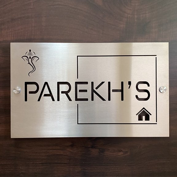 304 Stainless Steel Cutout Name Plate
